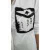 Viens Cep Taşlı Gömlek Beyaz