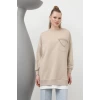 Zincir Cep Detaylı Sweat Tunik