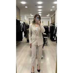 Merry Kruvaze Yaka Blazer İkili Takım