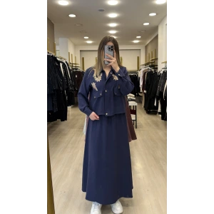 Yaprak Nakışlı Tensel İkili Takım