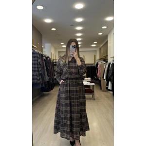 Slon Ekoseli Tensel Etekli İkili Takım