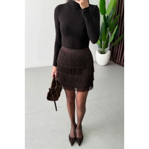 Asimetrik Kesim Saten Etek