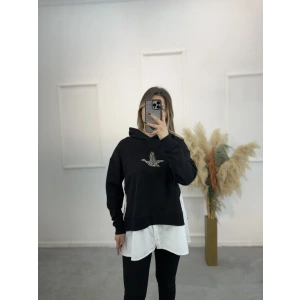 Bymn Poplin Detaylı Sweatshirt