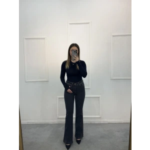 Deaf Likralı Dökme Taşlı İspanyol Jean