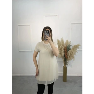 Denny Önü Şifon Yarım Kollu İçlik