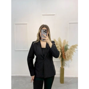 Güpürlü Astarlı Blazer Ceket