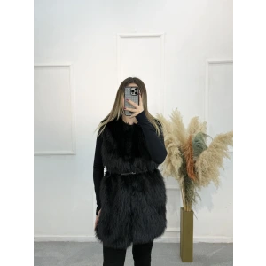 Heron Kemer Detaylı Kürk Yelek