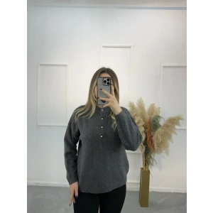 Noctivaj 4 Düğmeli Triko Kazak