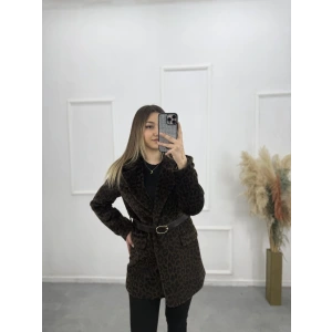 Orja Leopar Kürk Blazer Ceket