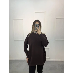 Rijhe Simli Kol Düğmeli MerserizeTunik