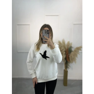 Willow Bymn Siyah Şeritli Sweatshirt