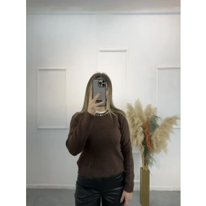 Zugz Yaka Taş Ve Güpürlü Kazak