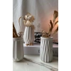 Geometrik Desenli 3’lü Vazo Set (12 CM)
