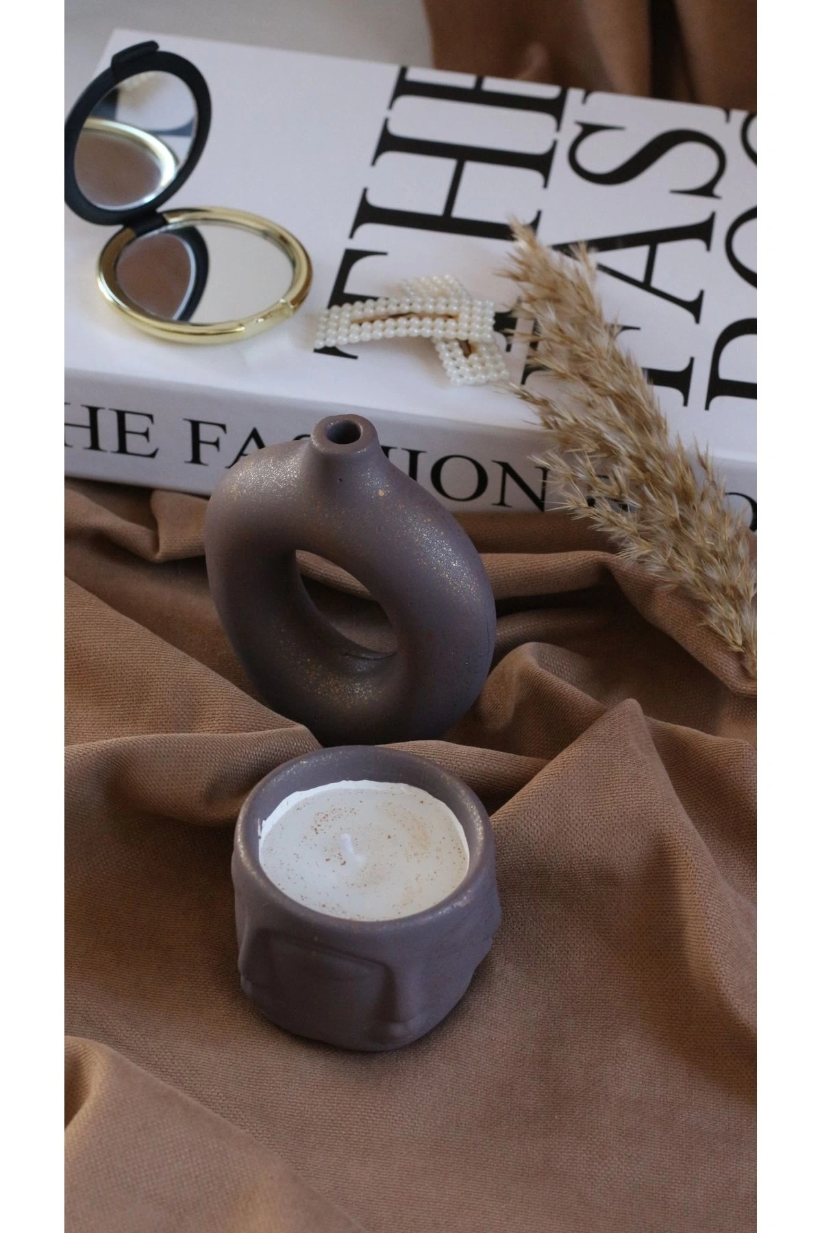 Havelka kokulu mum minimal vazo