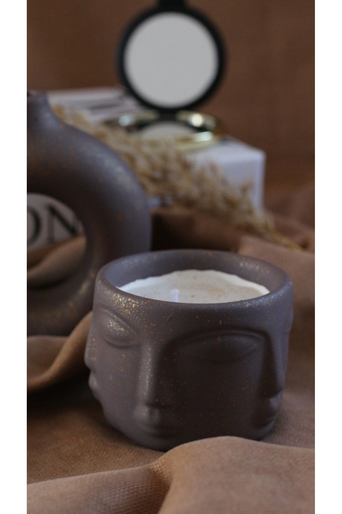 Havelka kokulu mum minimal vazo