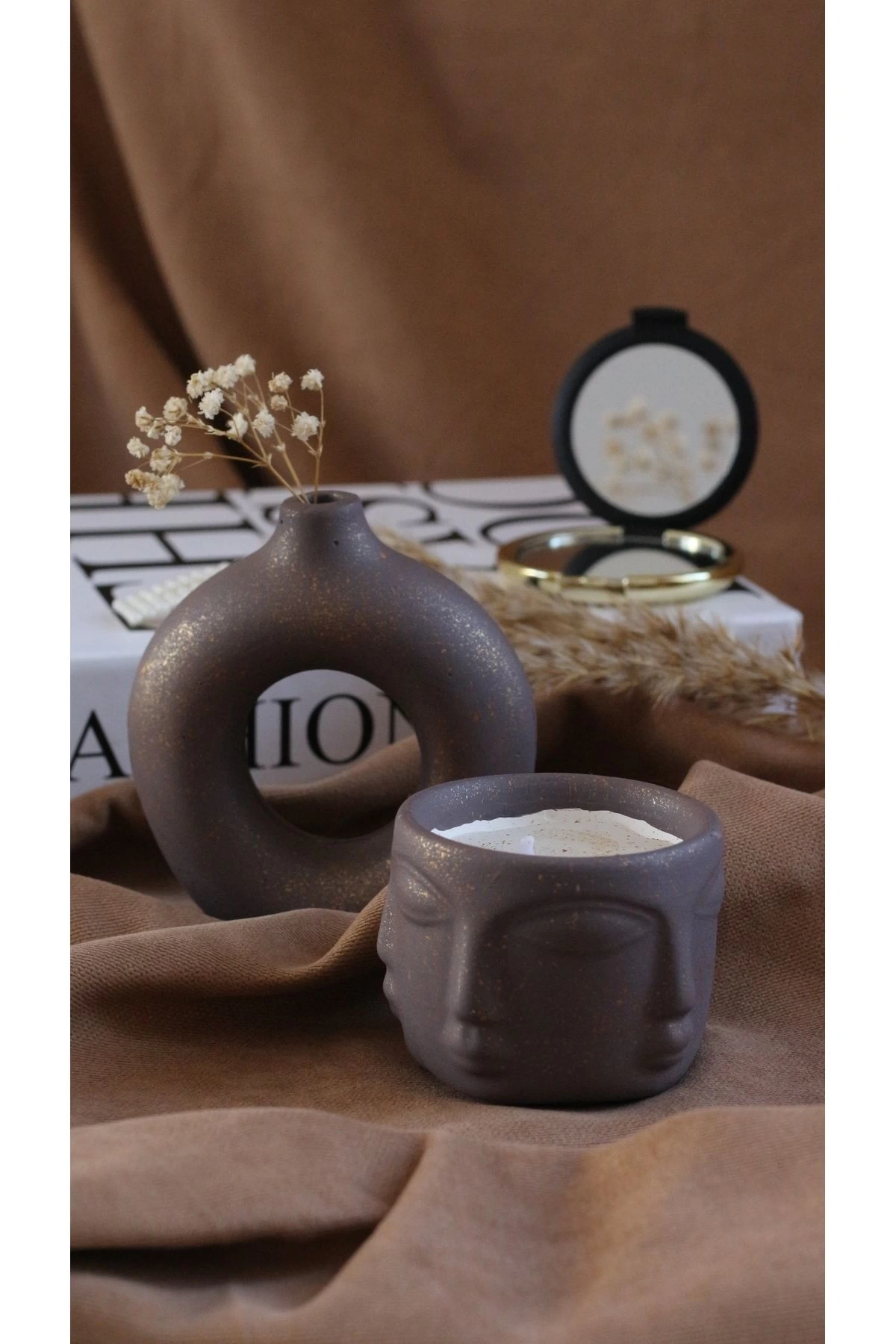 Havelka kokulu mum minimal vazo