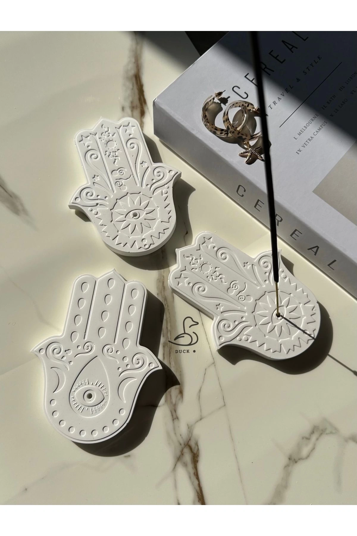 Dekoratif 2’li Fatıma’nın eli tütsülük şans