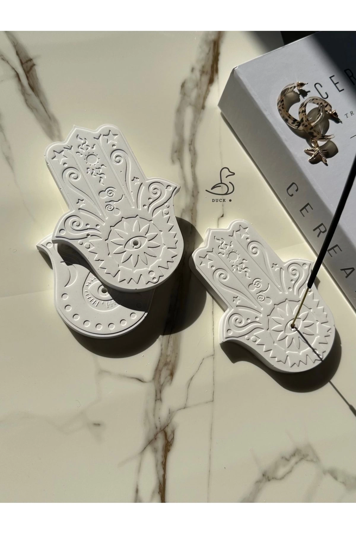 Dekoratif 2’li Fatıma’nın eli tütsülük şans