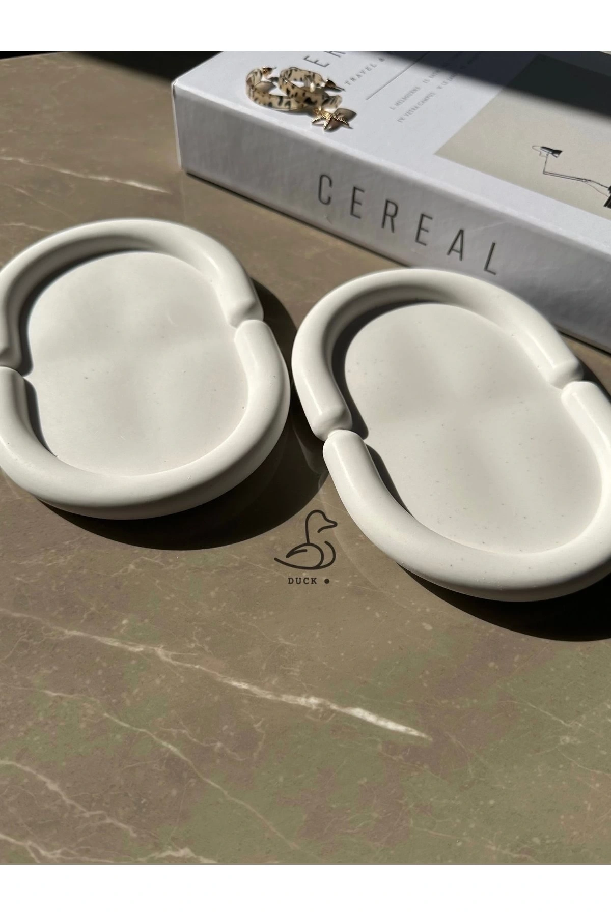 Bulut oval 2’li dekoratif tabak