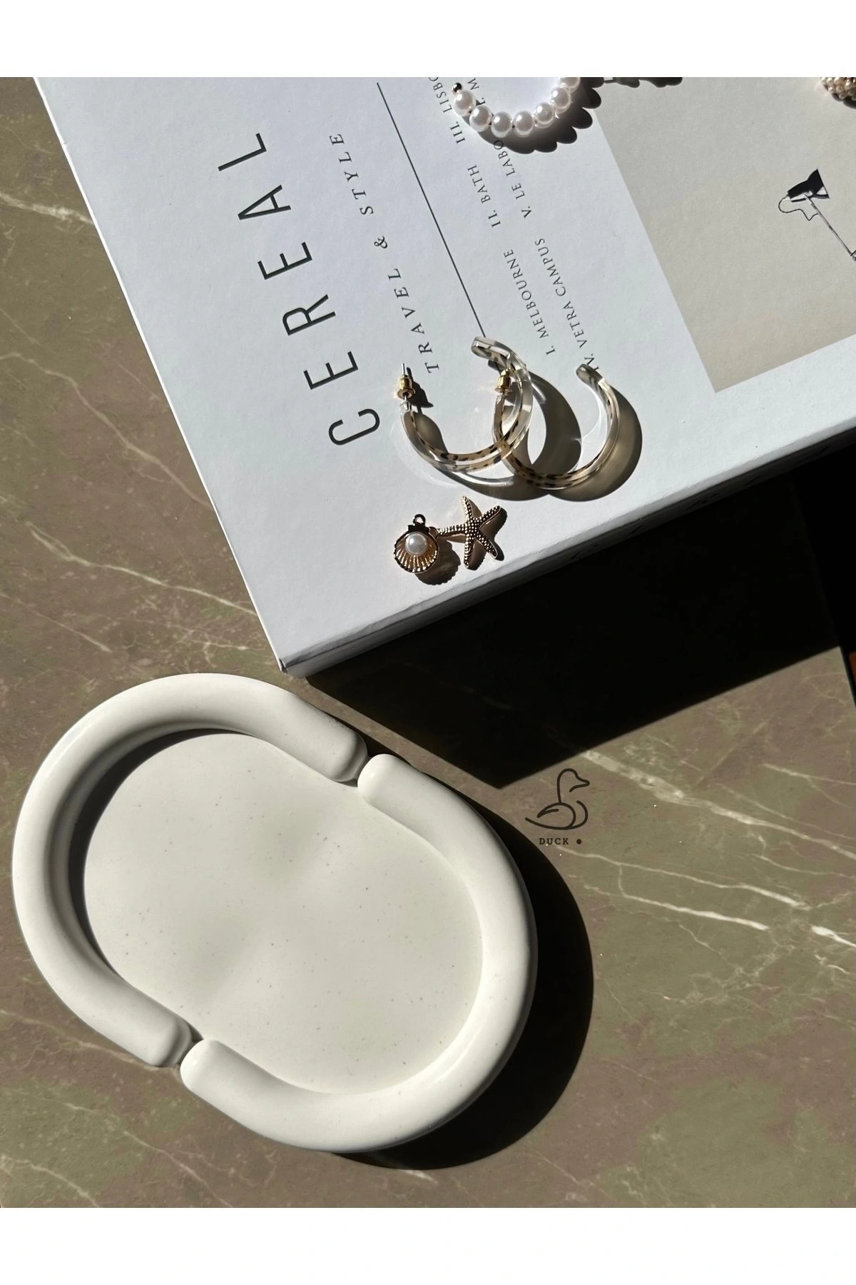 Bulut oval dekoratif tabak