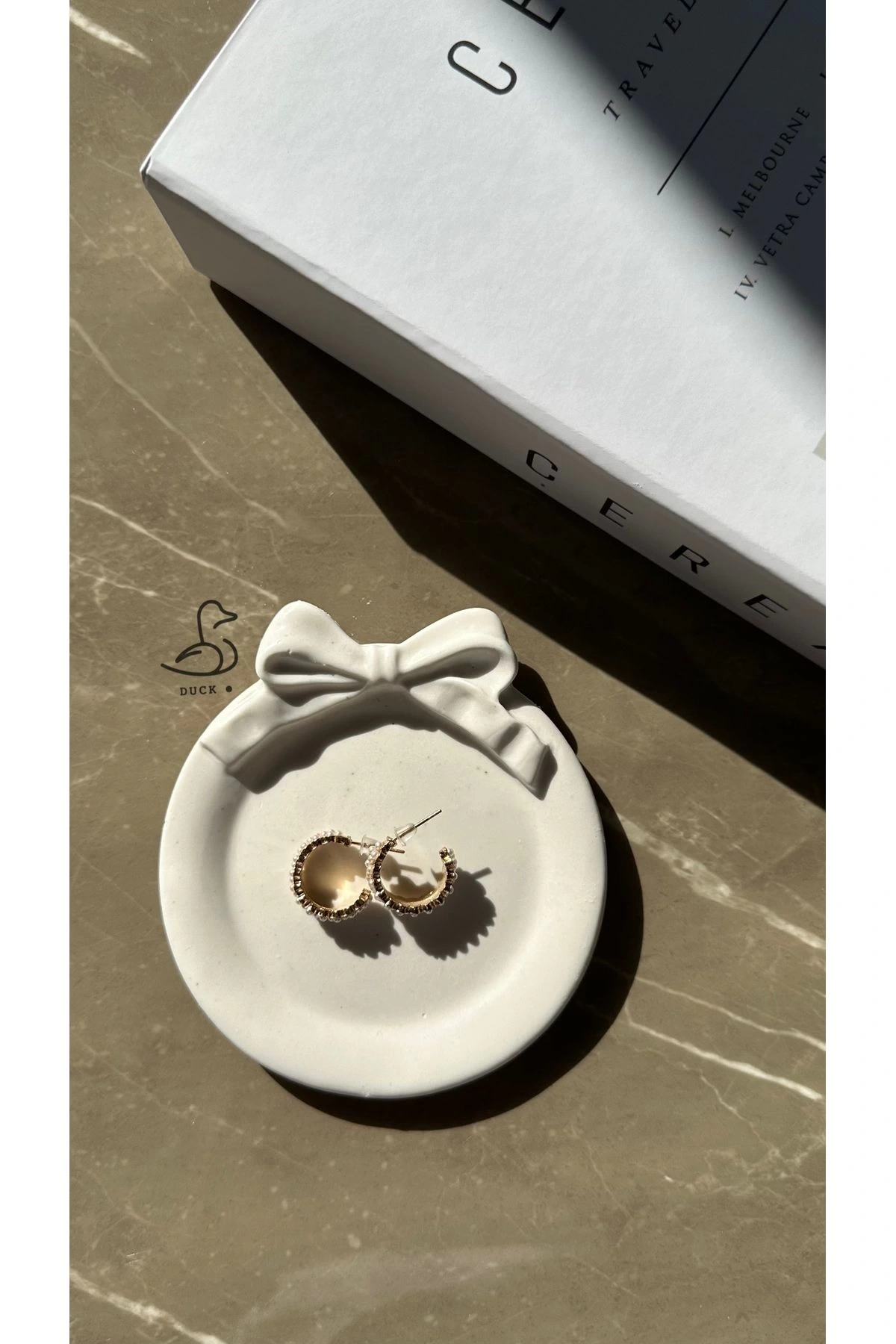 Kurdeleli Dekoratif Takı Tabak 6-6 Cm