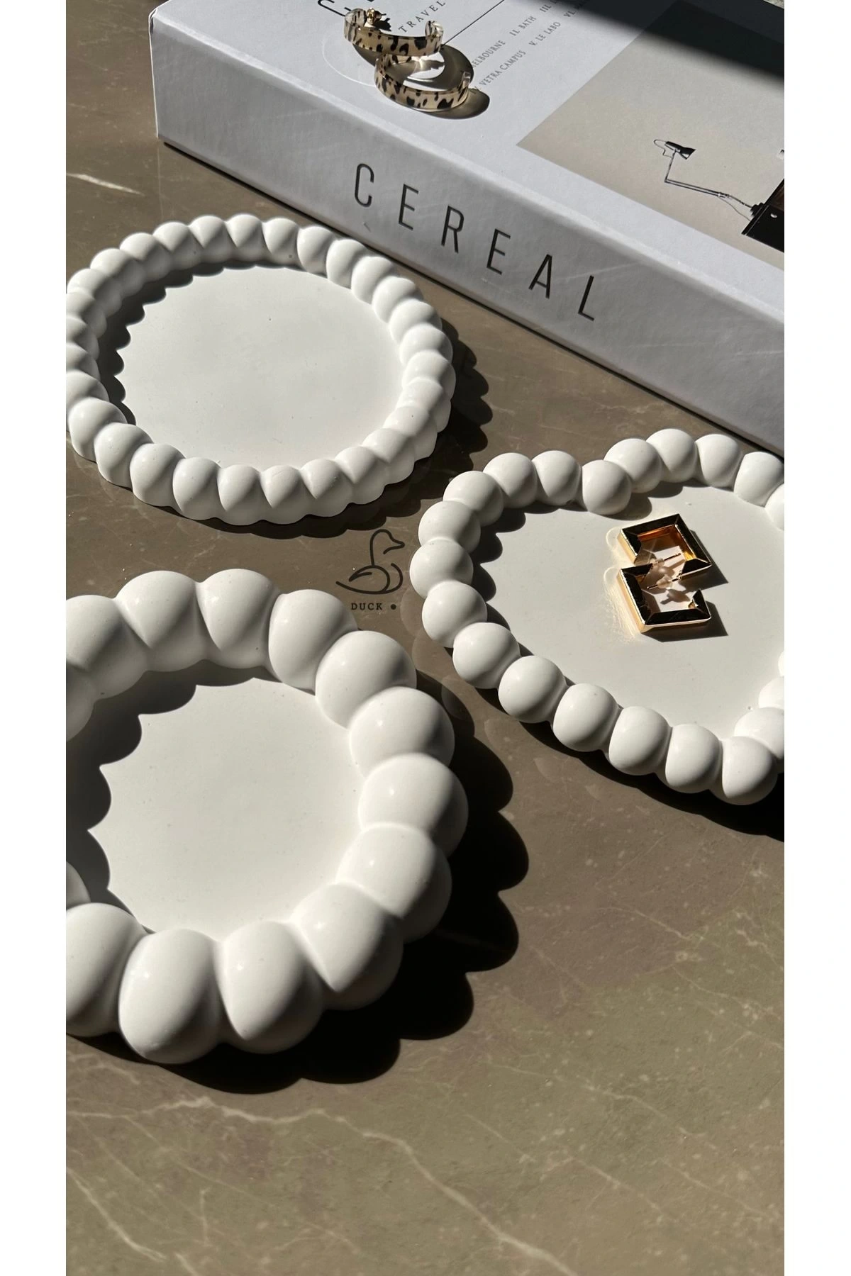 Baloncuklu 3’lü dekoratif tabak