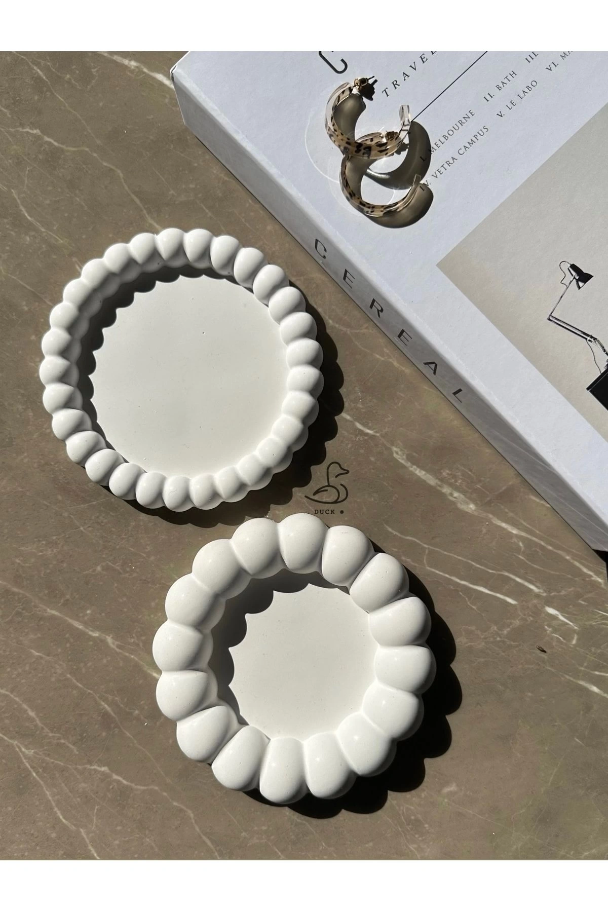 Baloncuklu 2’li dekoratif tabak