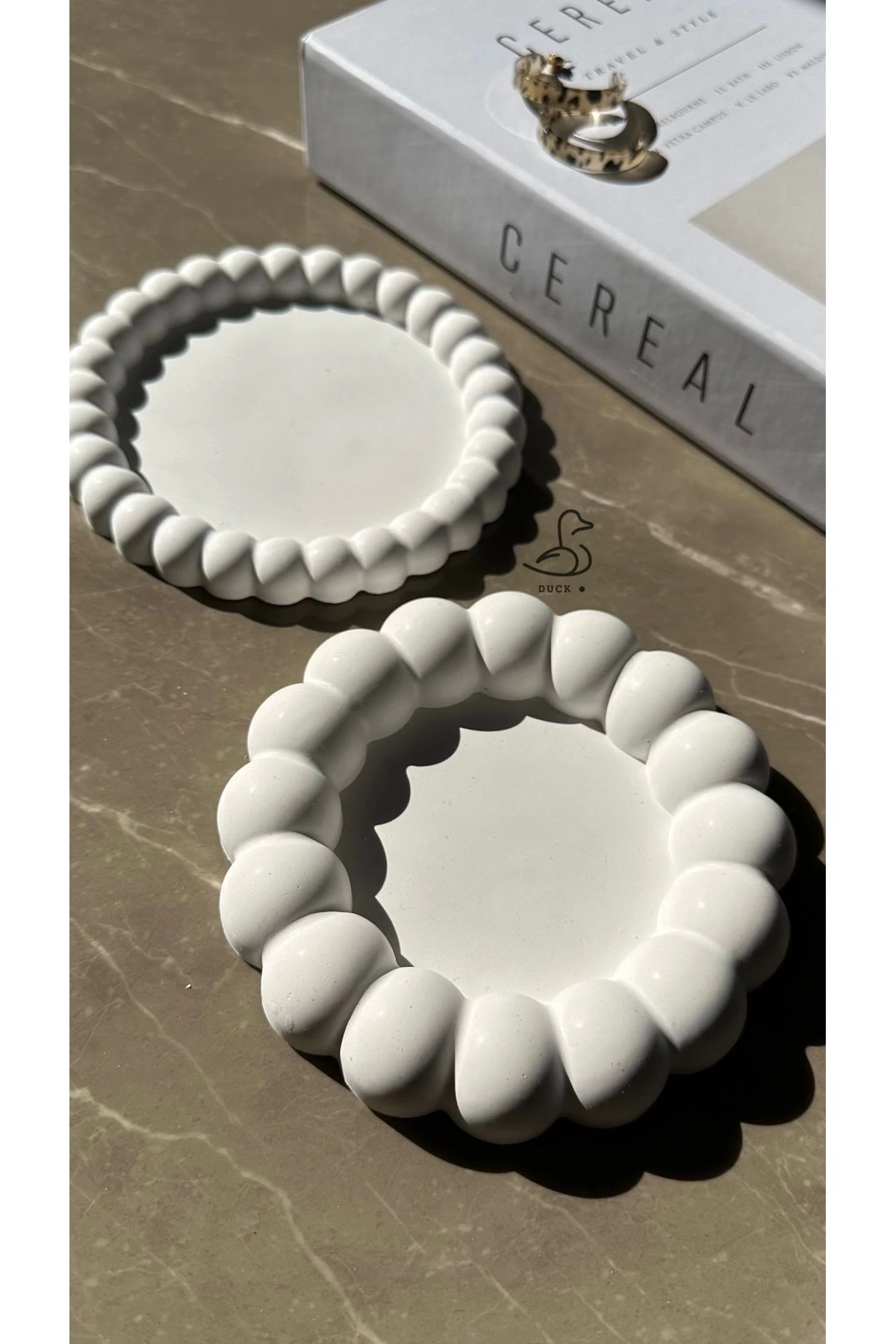 Baloncuklu 2’li dekoratif tabak