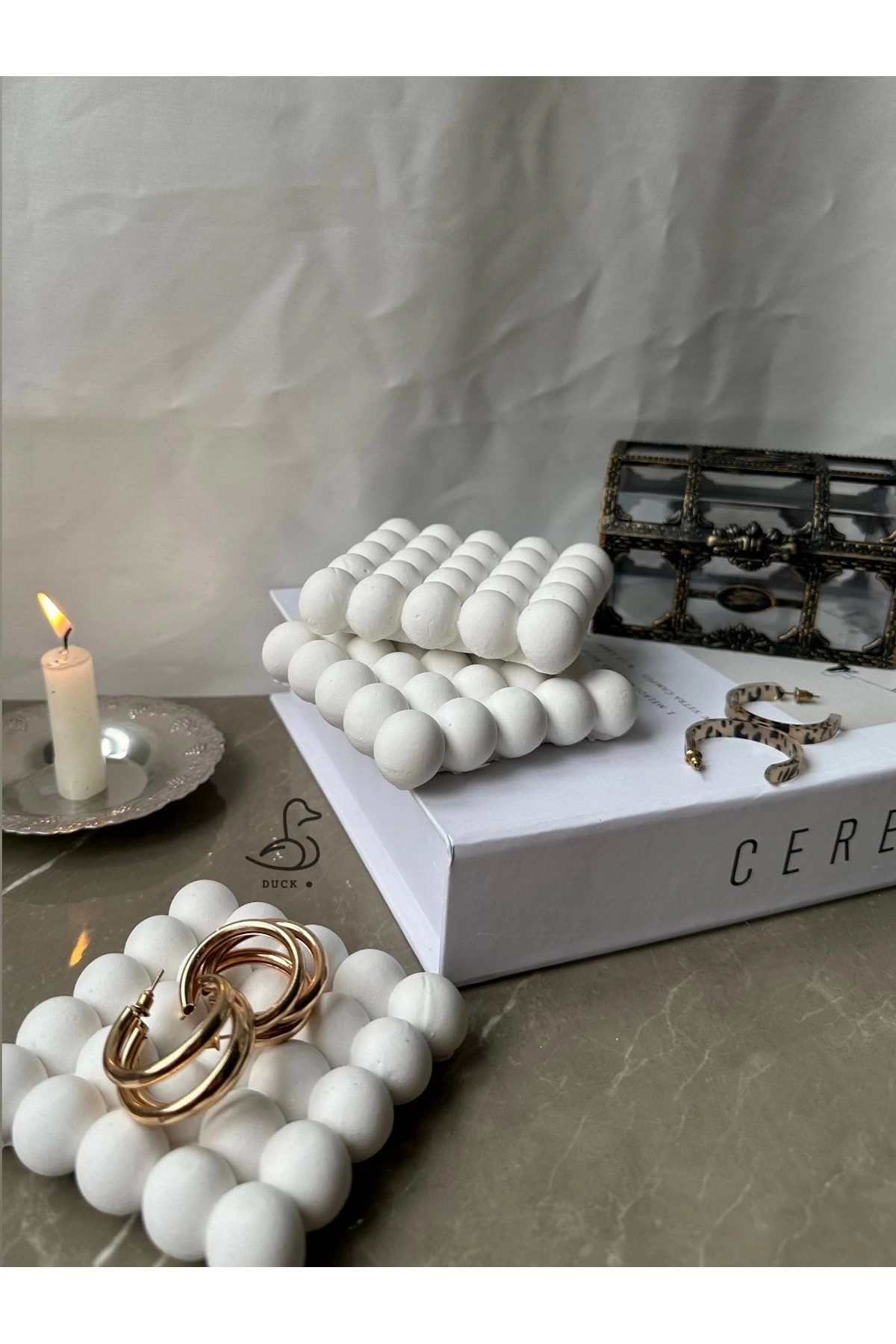 Bubble bardak altlık dekoratif tabak