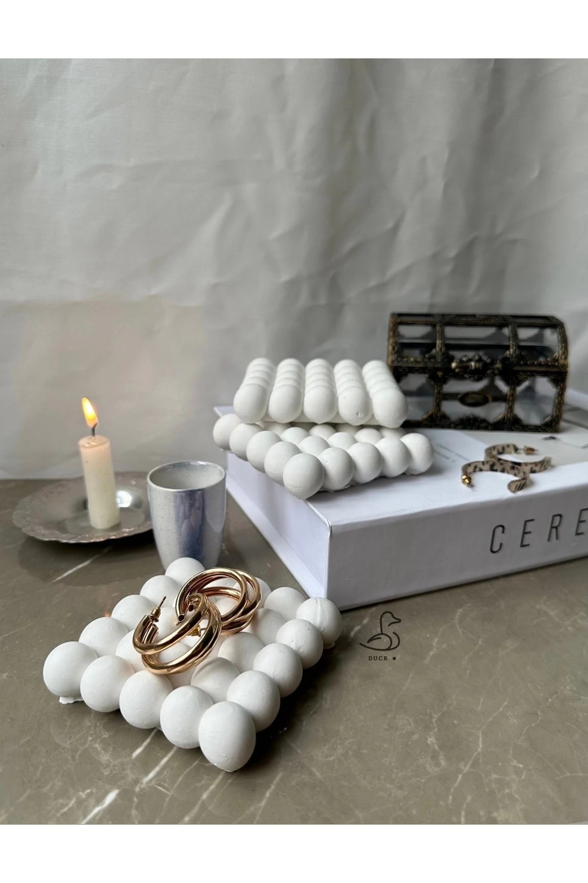 Bubble bardak altlık dekoratif tabak