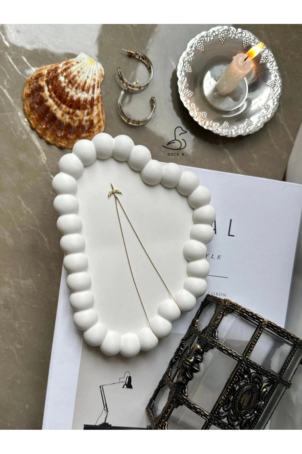 Bubble bulut görünümlü dekoratif tabak