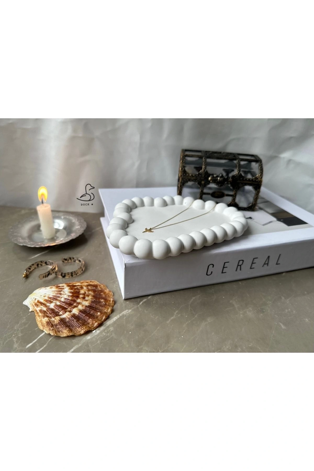 Bubble bulut görünümlü dekoratif tabak