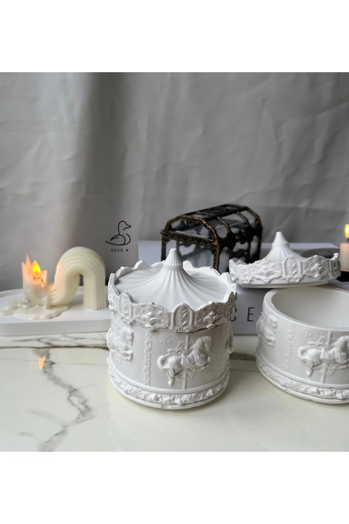 Atlı karınca dönme dolap dekoratif obje