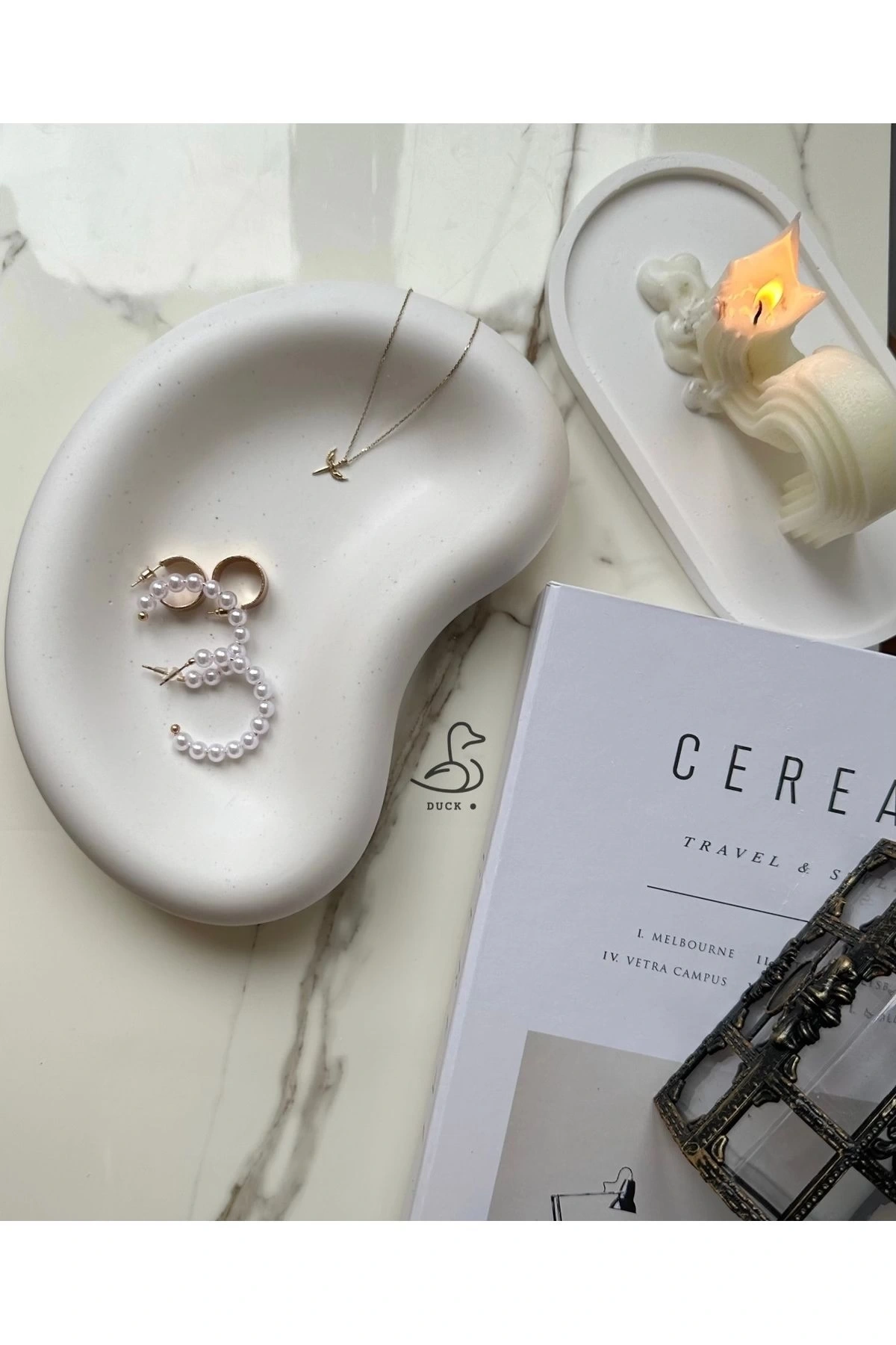 Oval görünümlü dekoratif tabak