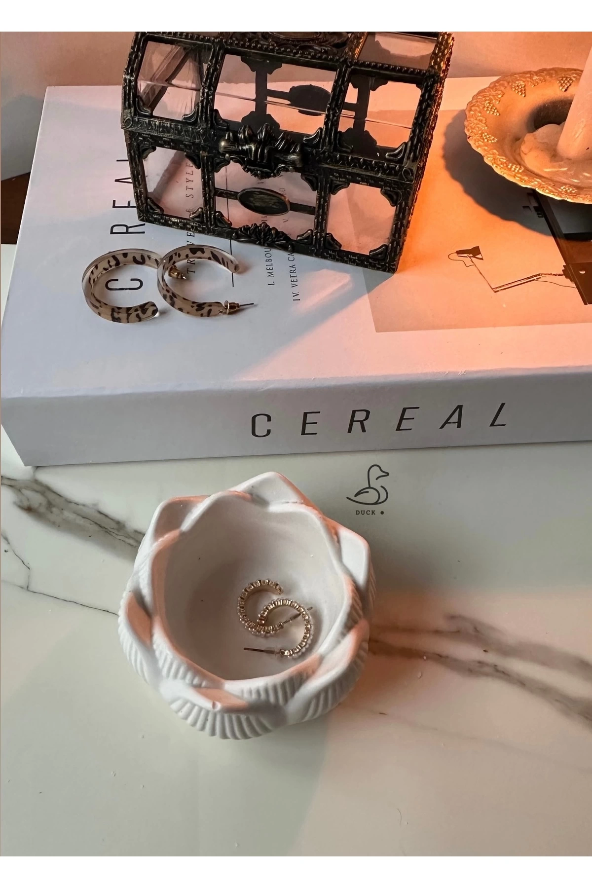 Lotus Çiçeği Dekoratif Tabak/mumluk (5-8CM)