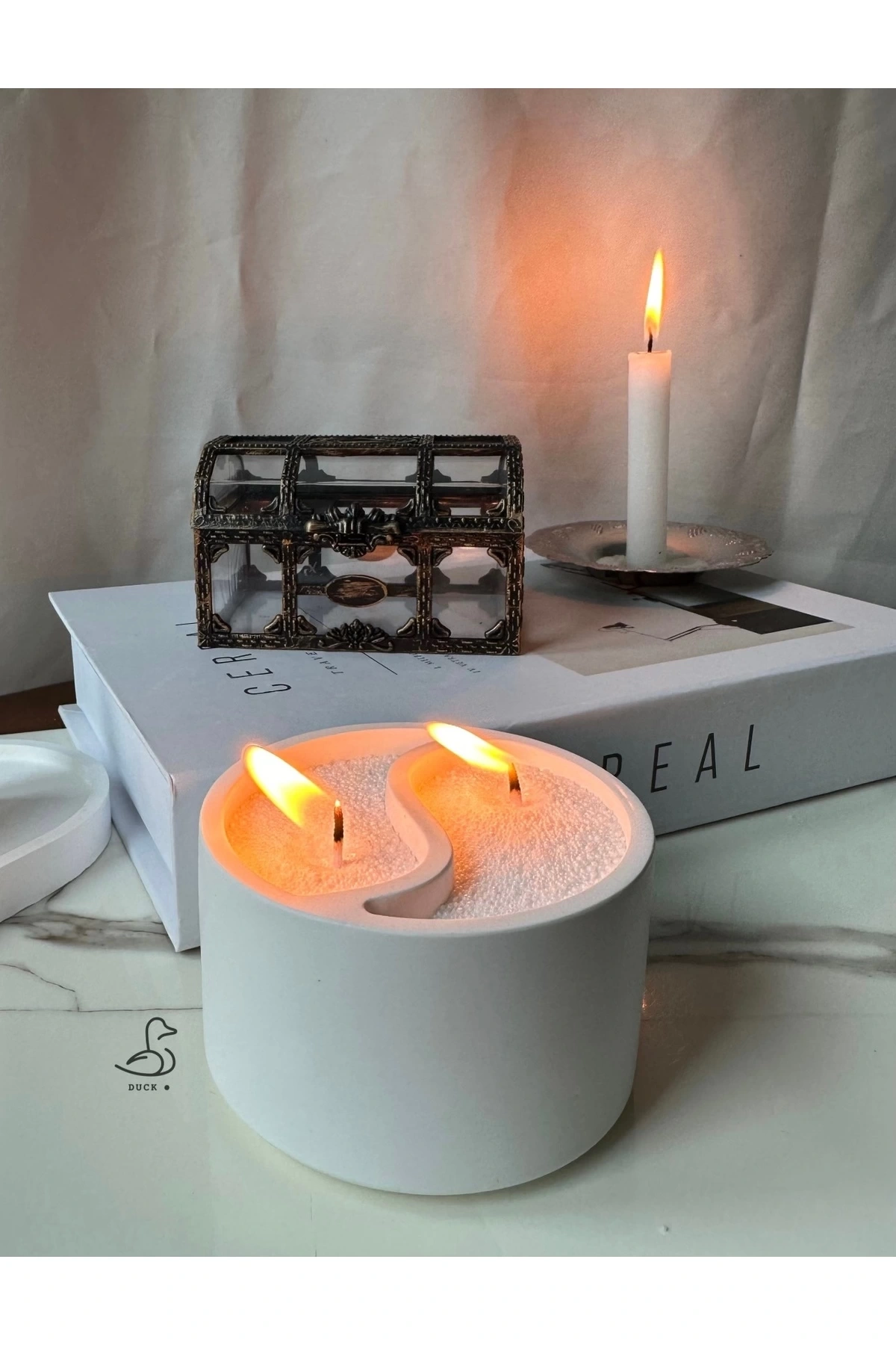 Denge modelinde mumluk (inci toz mum dahil)