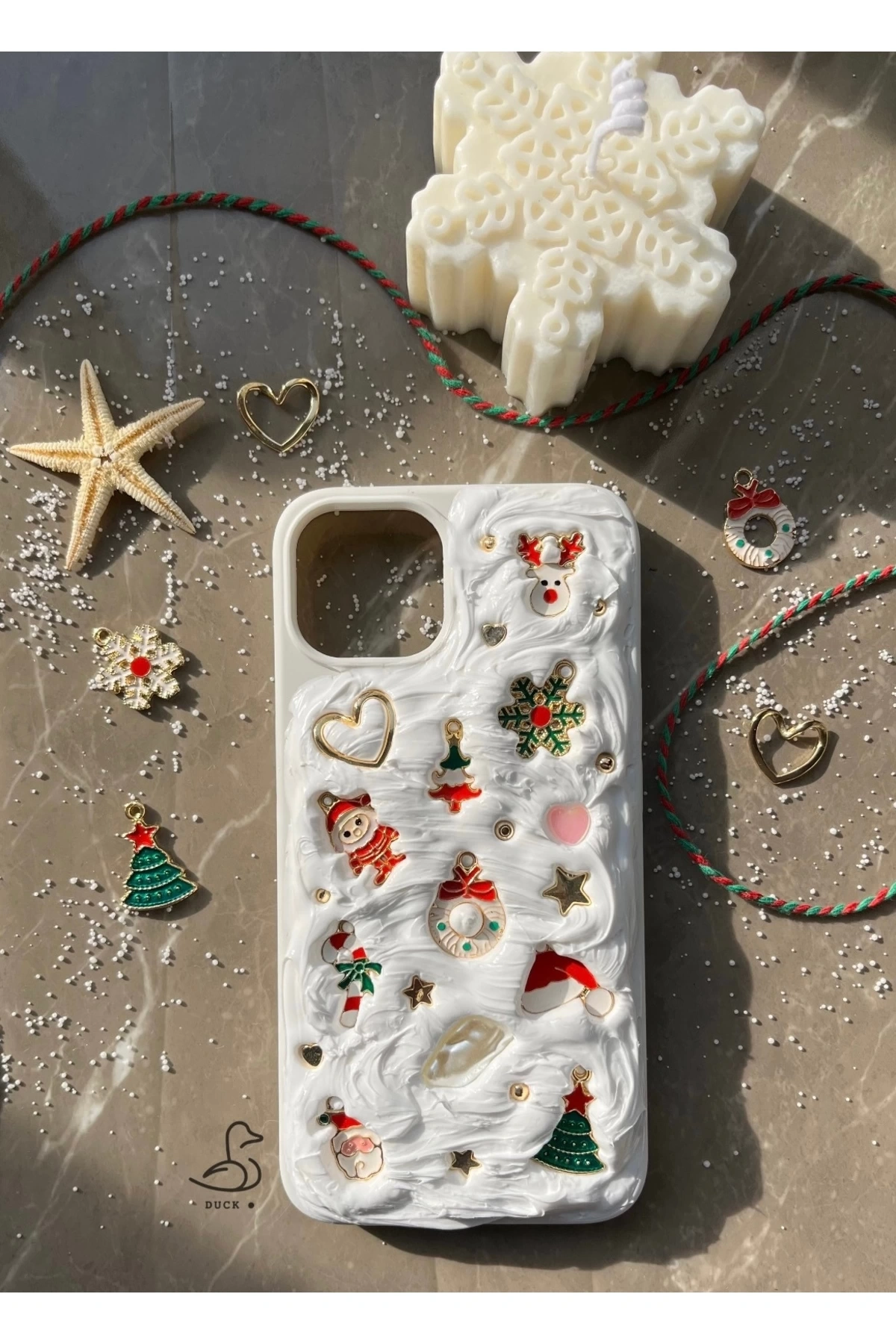 Iphone 11 Uyumlu Kış Konsept El Yapımı Telefon Kılıfı