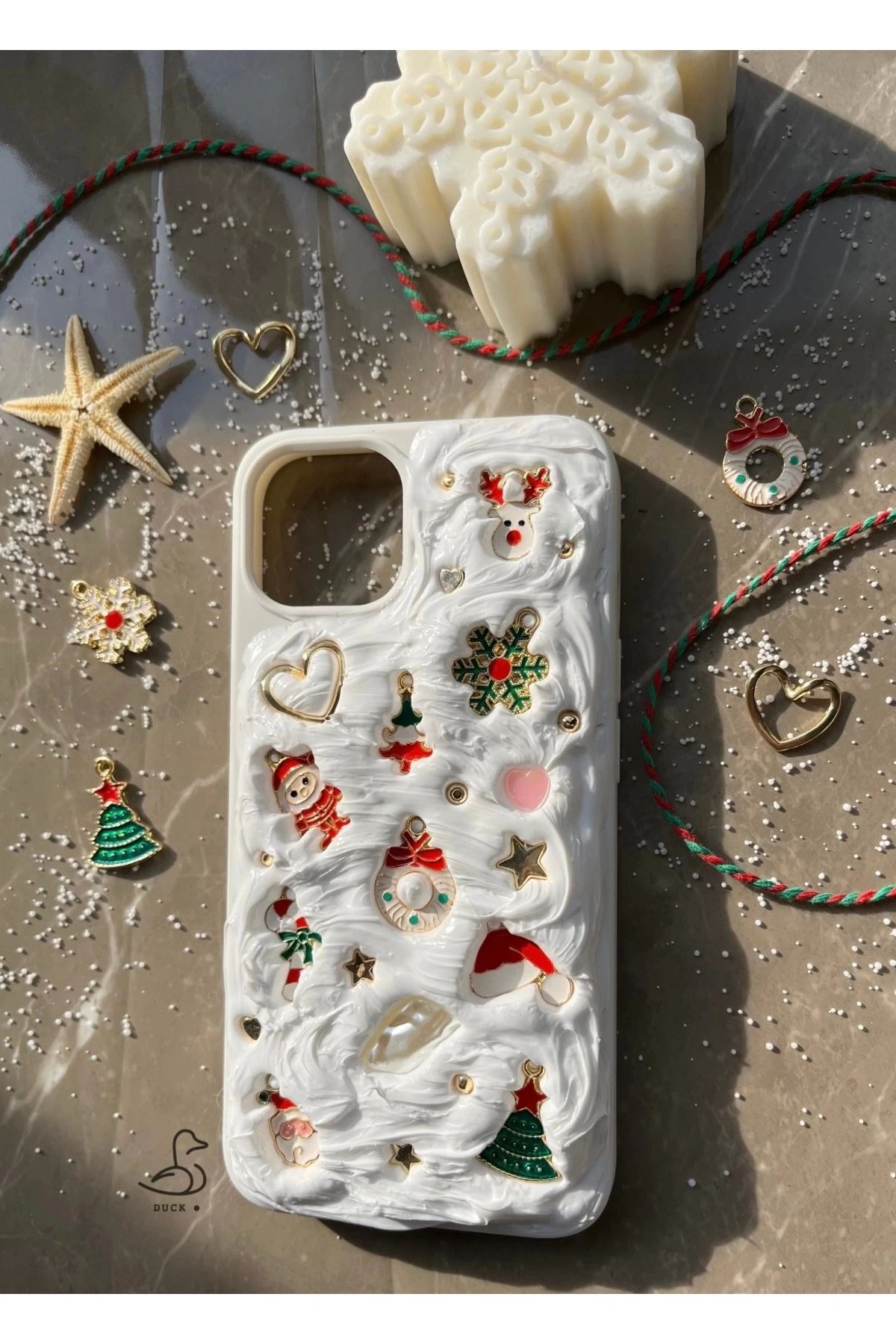 Iphone 11 Uyumlu Kış Konsept El Yapımı Telefon Kılıfı