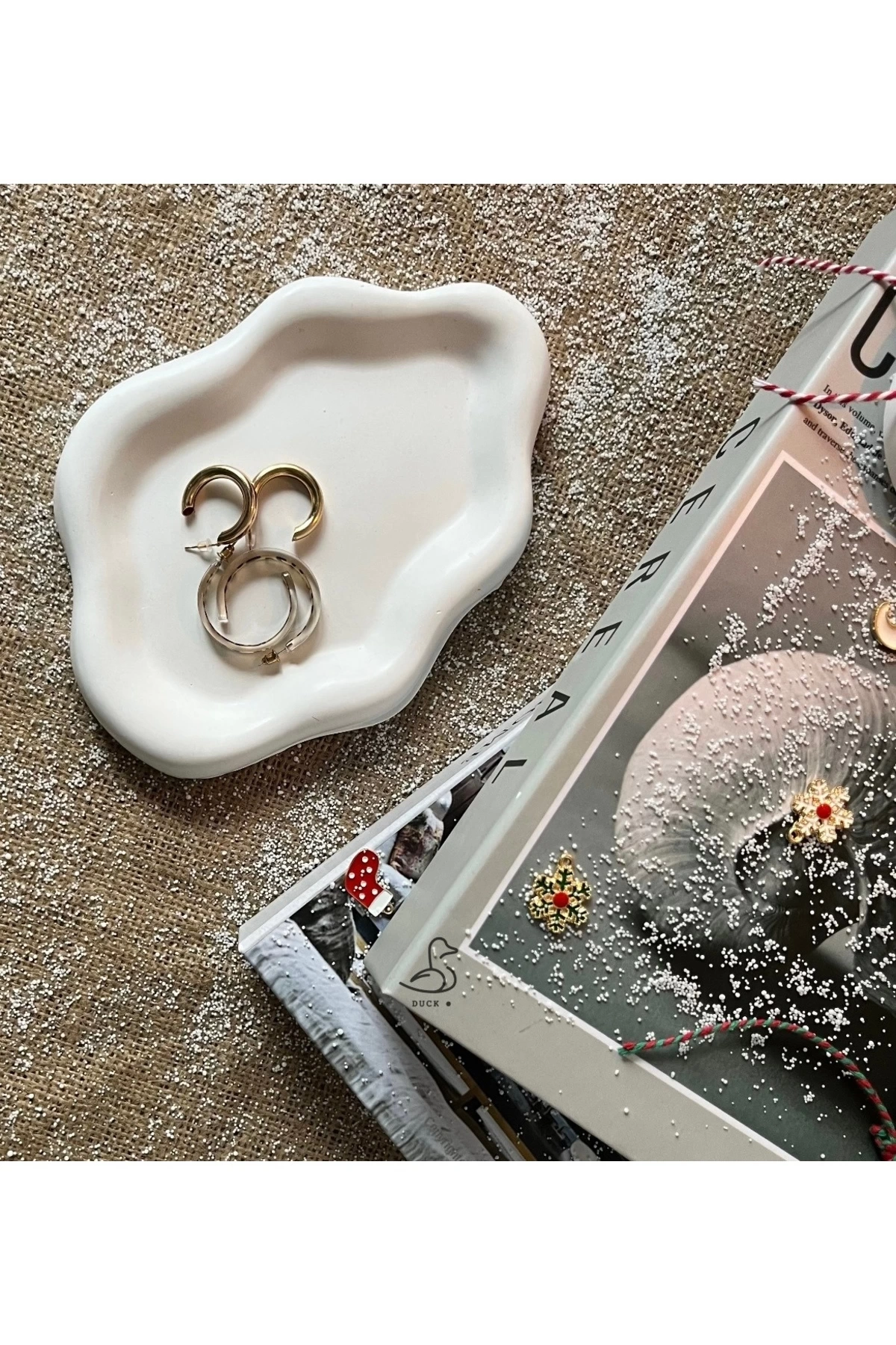 Bulut şeklinde dekoratif tabak (19-14cm)