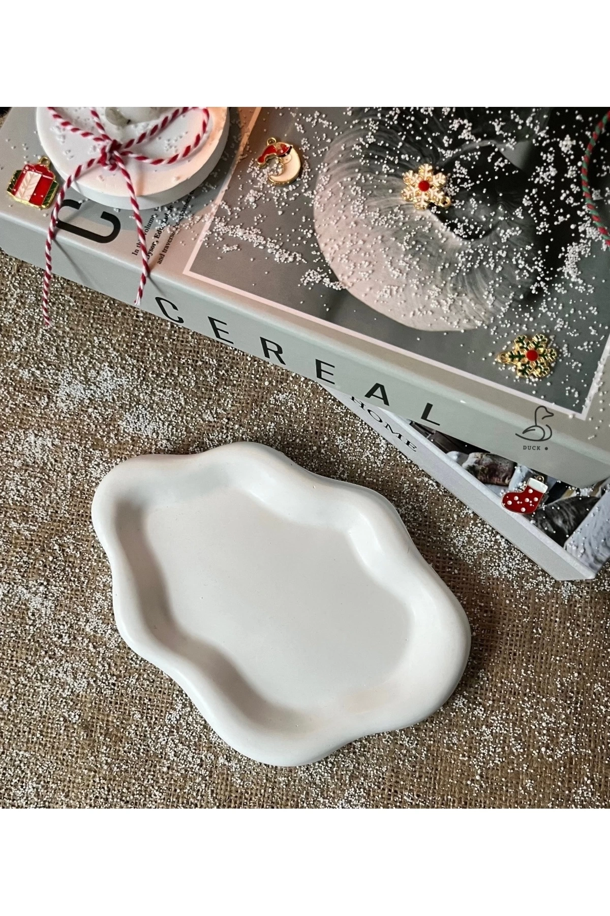 Bulut şeklinde dekoratif tabak (19-14cm)