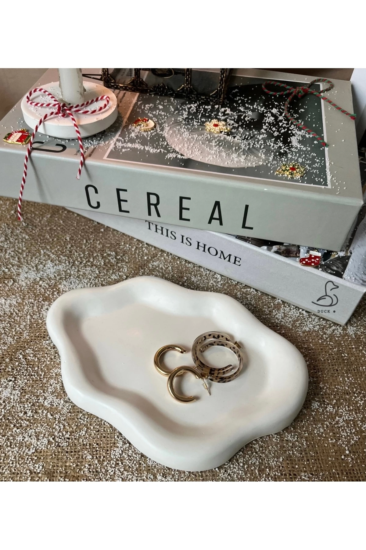 Bulut şeklinde dekoratif tabak (19-14cm)