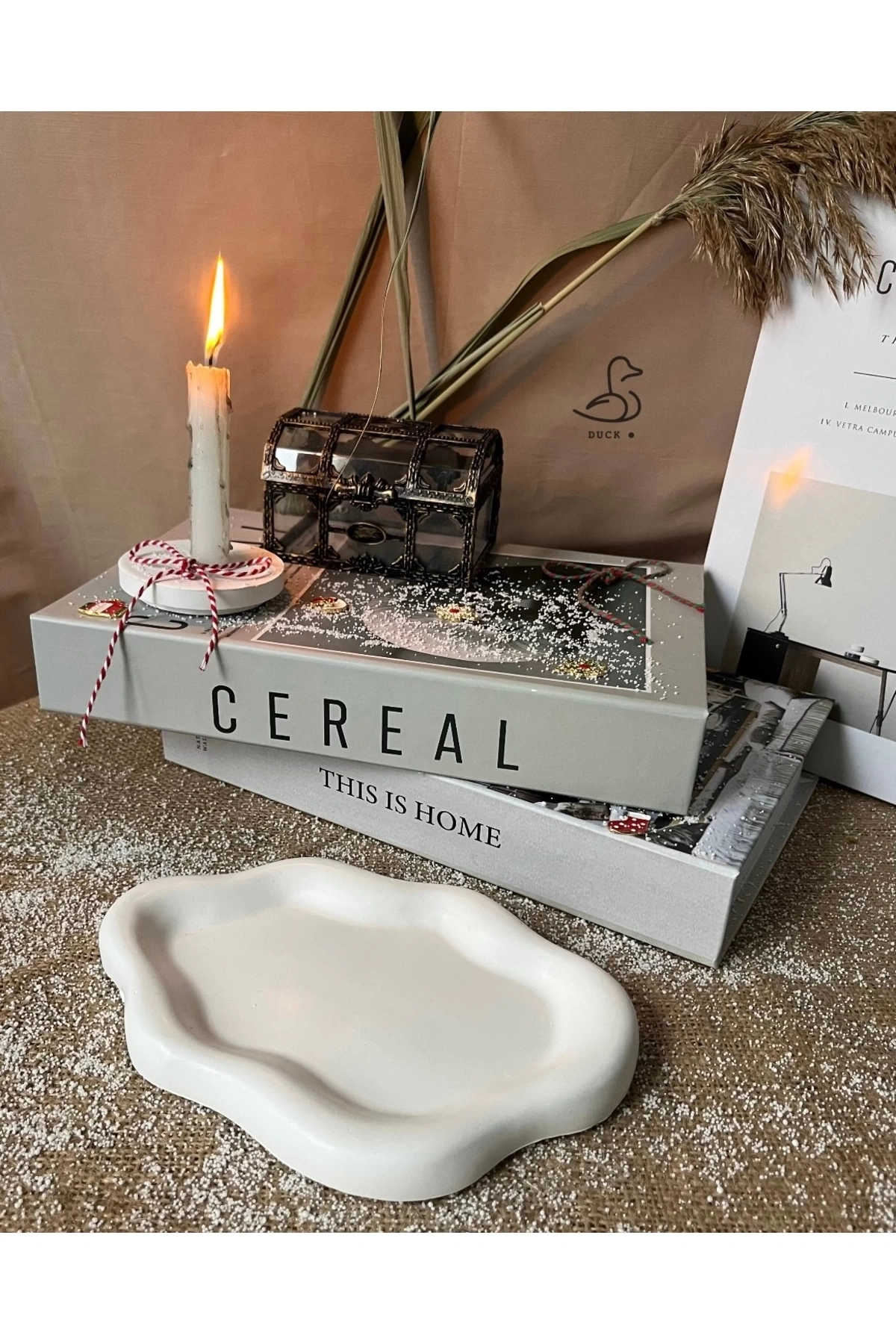 Bulut şeklinde dekoratif tabak (19-14cm)