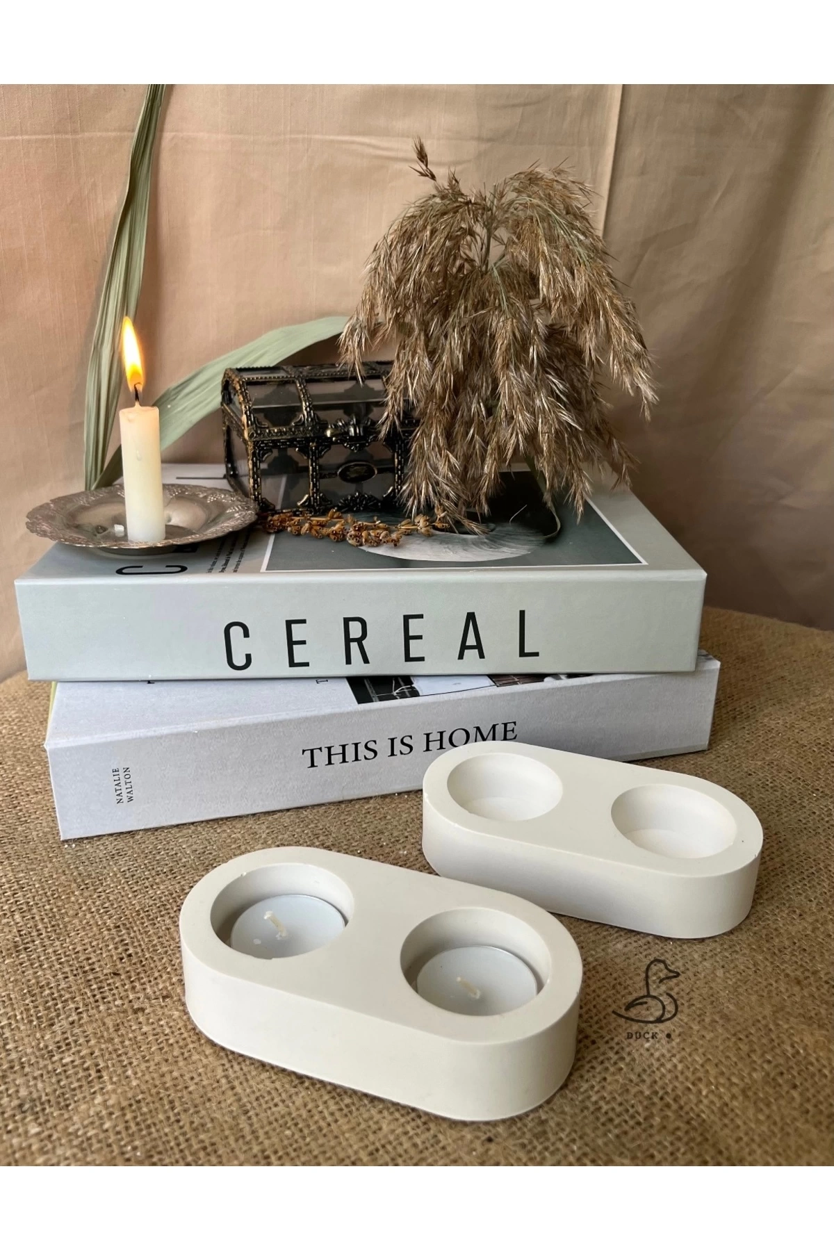 Dairesel 2’li Mumluk/şamdanlık (14-7 CM)