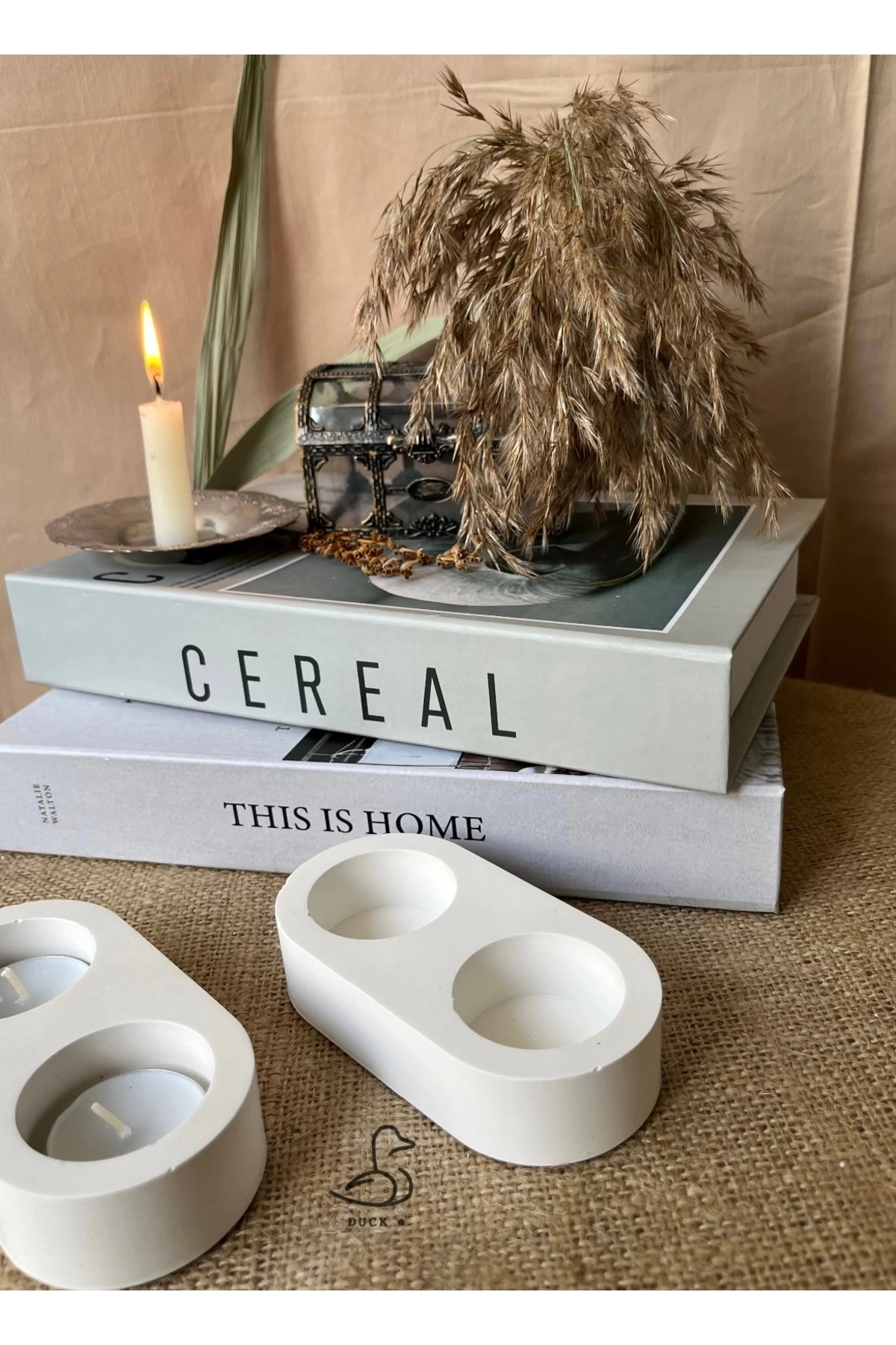 Dairesel 2’li Mumluk/şamdanlık (14-7 CM)