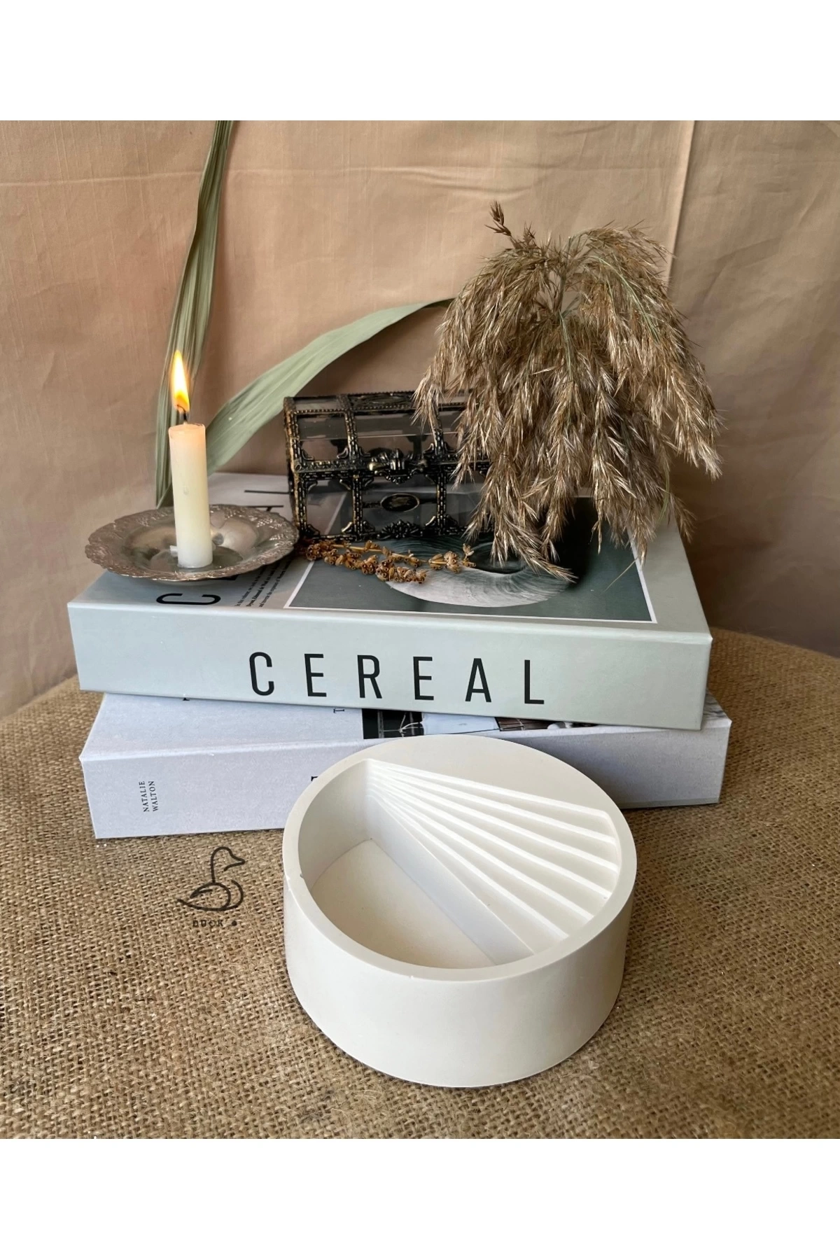 Dairesel merdiven şeklinde dekoratif kase/skulentlik (15-5 cm)