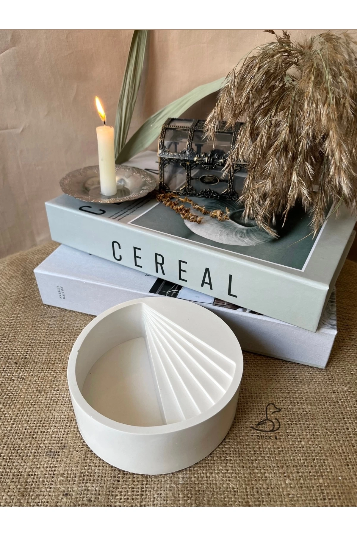 Dairesel merdiven şeklinde dekoratif kase/skulentlik (15-5 cm)