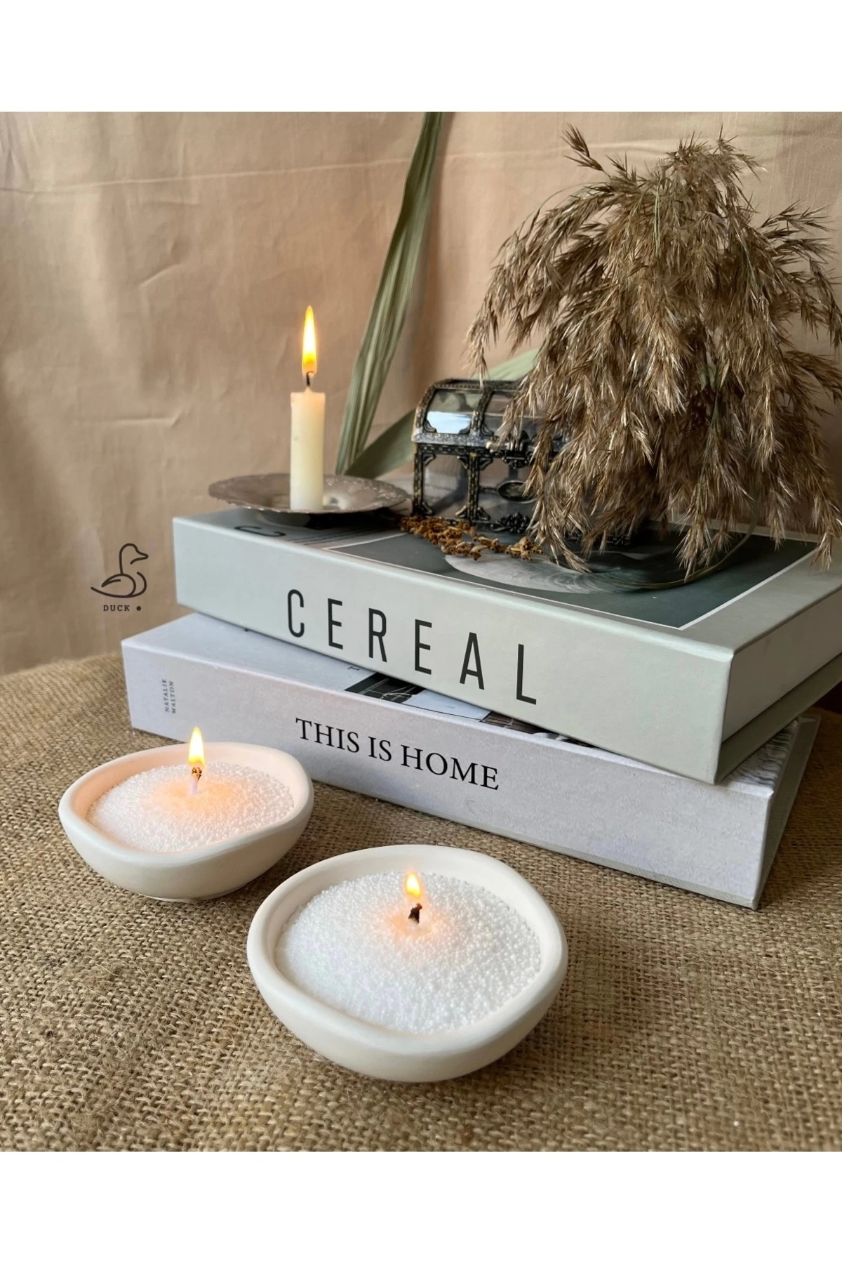 Asimetrik Mini Dekoratif Kase/mumluk (9-5 CM)