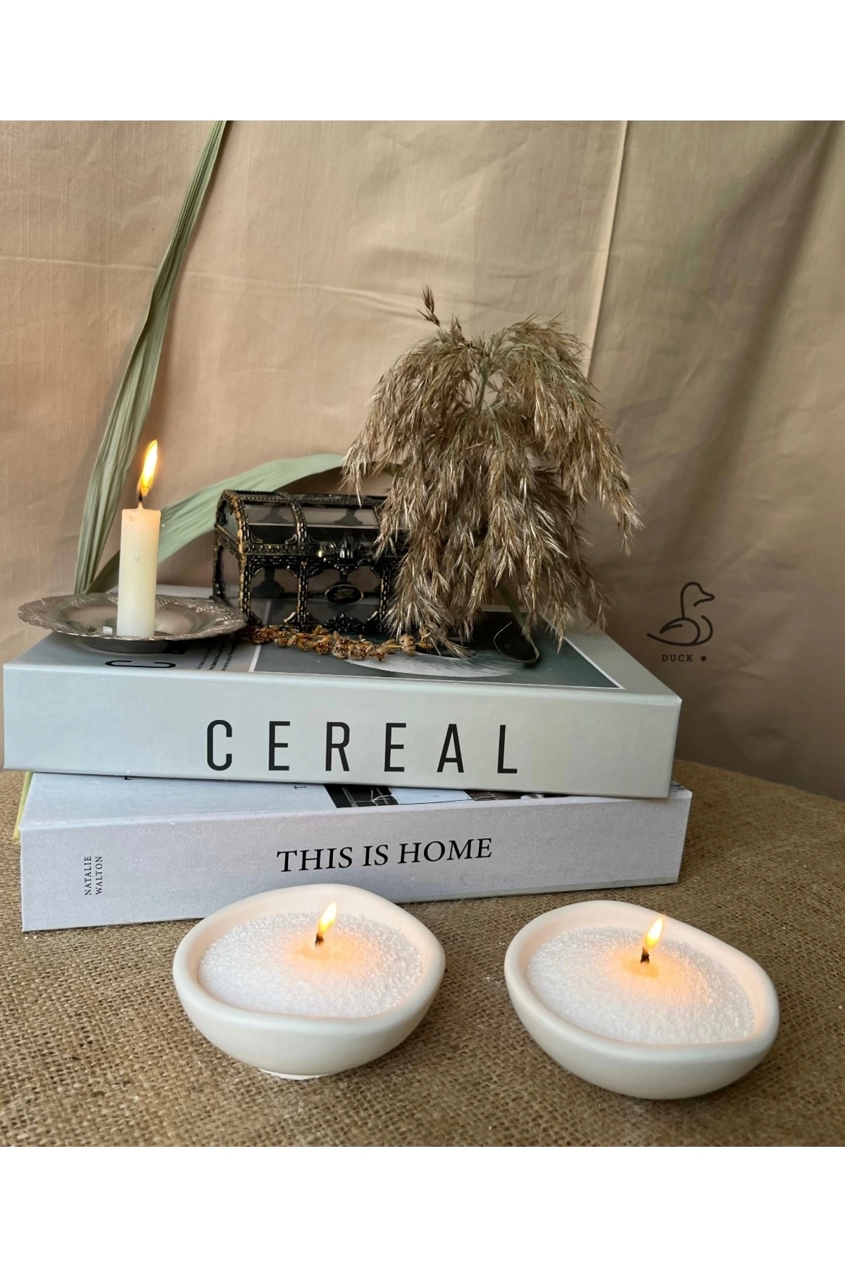 Asimetrik Mini Dekoratif Kase/mumluk (9-5 CM)