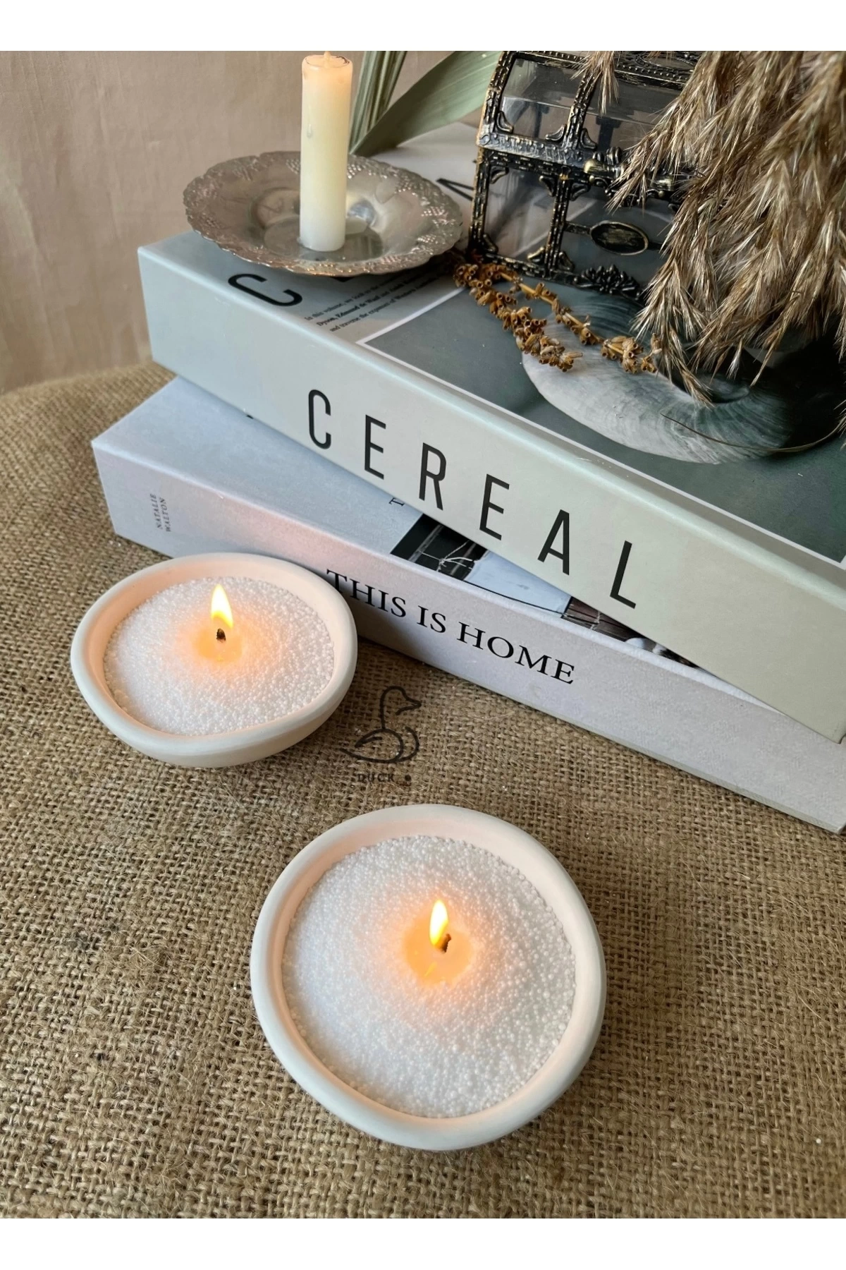 Asimetrik Mini Dekoratif Kase/mumluk (9-5 CM)