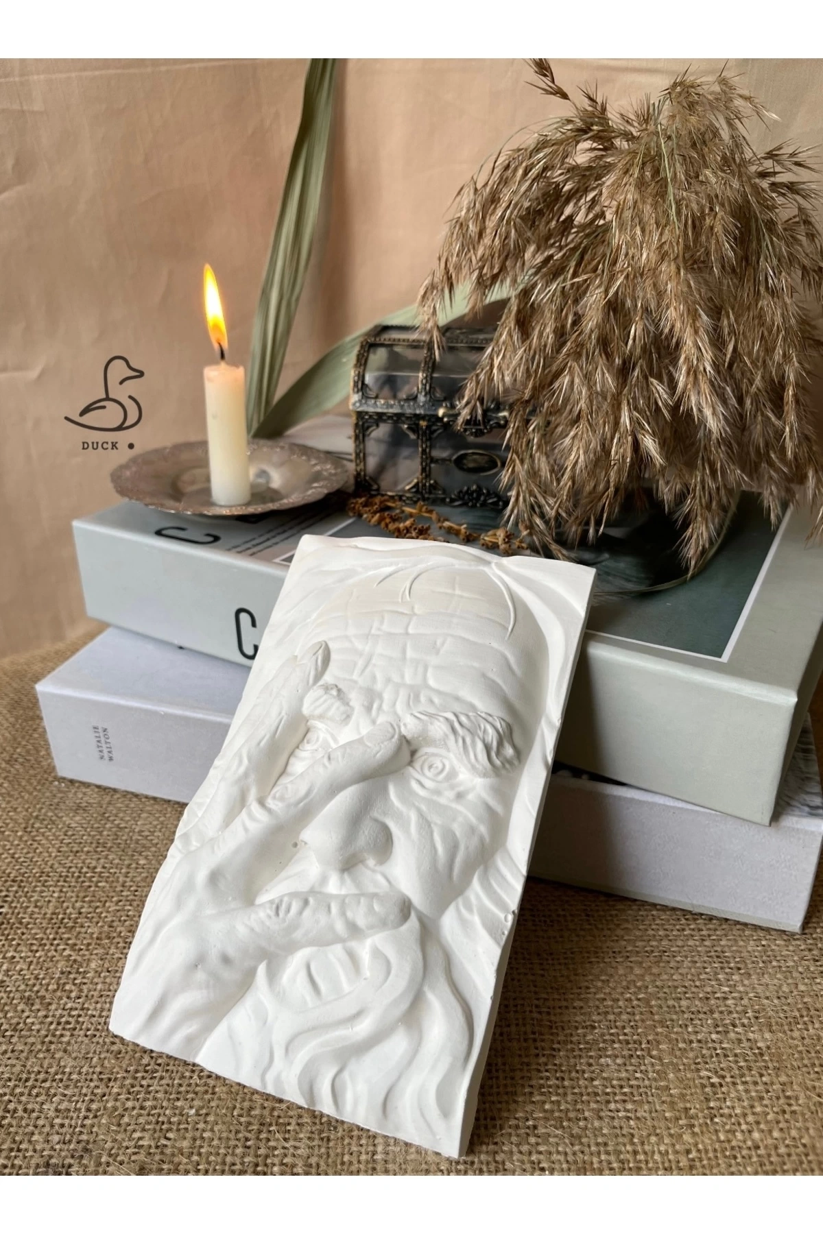 Yaşlı adam dekoratif obje biblo (17-12 cm)